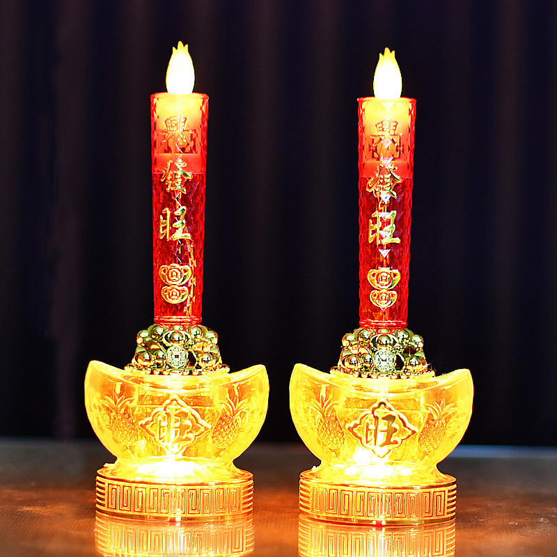 电池电蜡烛供台供灯财神灯长明灯佛灯家用佛堂供奉佛前仙家佛龛仙