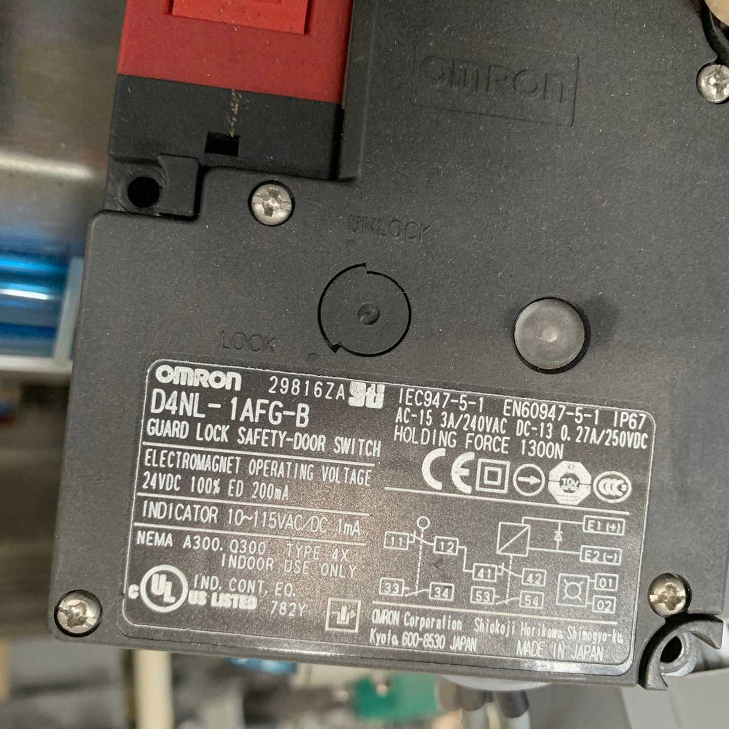 (询价)Omron/安全门开关D4NL-1AFG-B ，