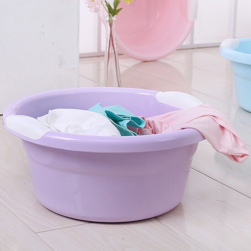 加厚家用洗脸盆塑料洗衣盆加深幼儿洗澡泡浴盆大号洗脚盆新热卖