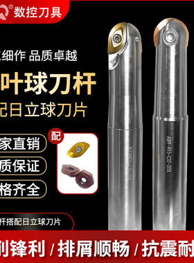 数控球刀杆ABPF球头立铣刀杆R6/8/10/12.5装ZPFG柳叶刀片