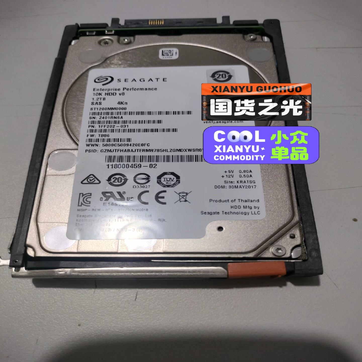 EMC Unity 1.2TB 1.2T D3-2S10-1（憨憨电子）