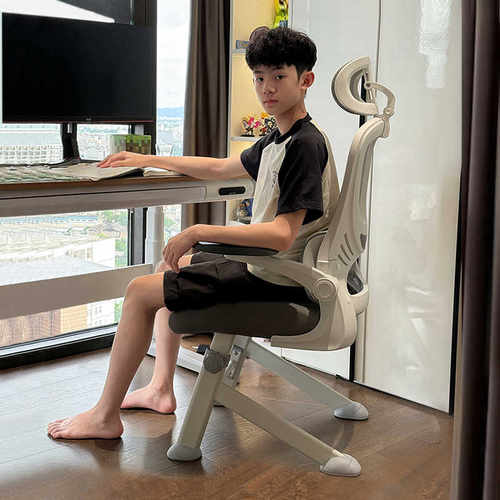 八九间Y7F学习椅子青少年初高中学生专用人体工学办公书桌电