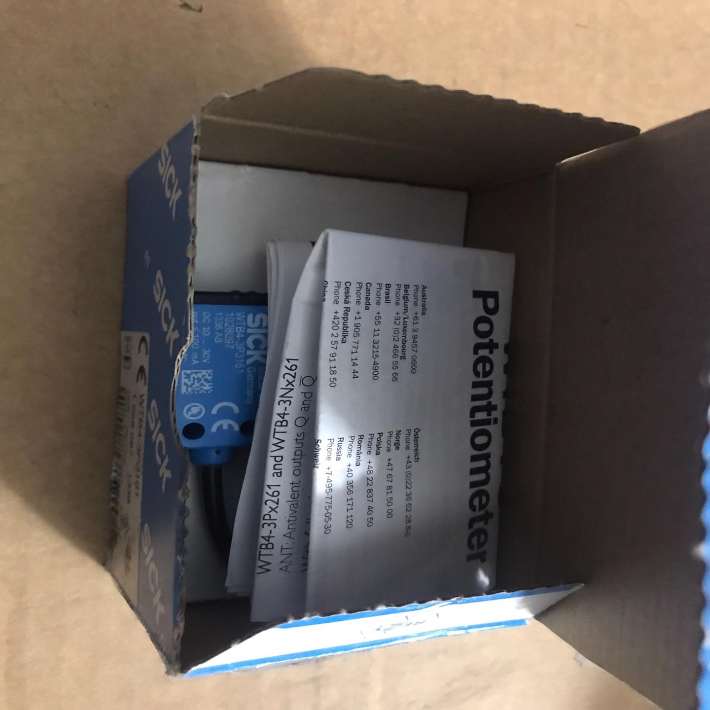 议~SICK西克光电传感器 WTB4-3P3161现货原装进口1