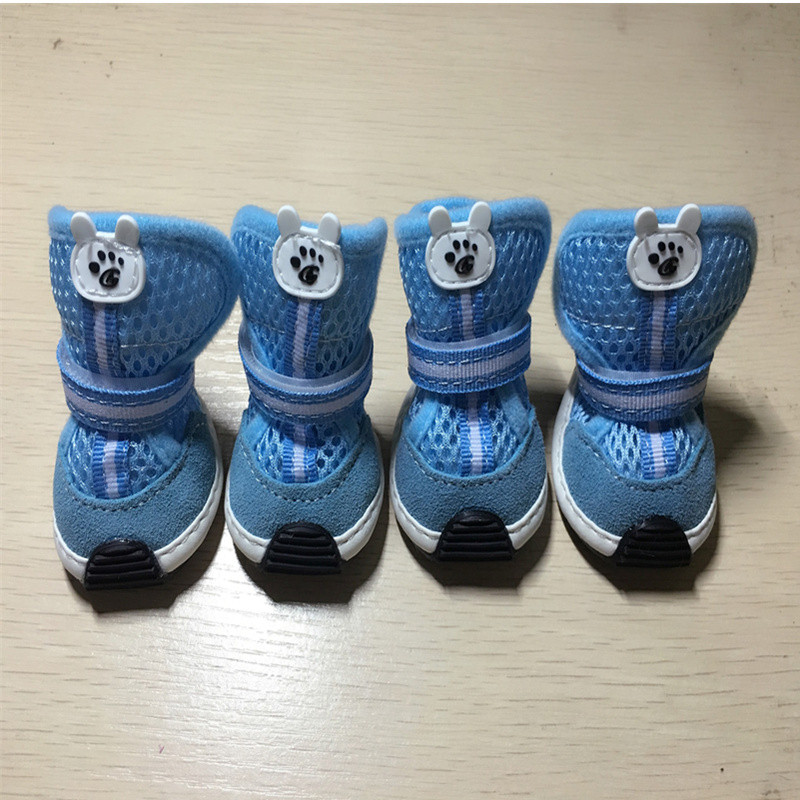 包邮夏季网格透气宠物鞋子 泰迪比熊贵宾雪纳瑞小型犬防滑狗狗鞋