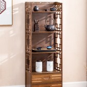 茶水柜小茶柜茶台桌茶边柜博古置物架客厅实木办公室茶叶储物柜子