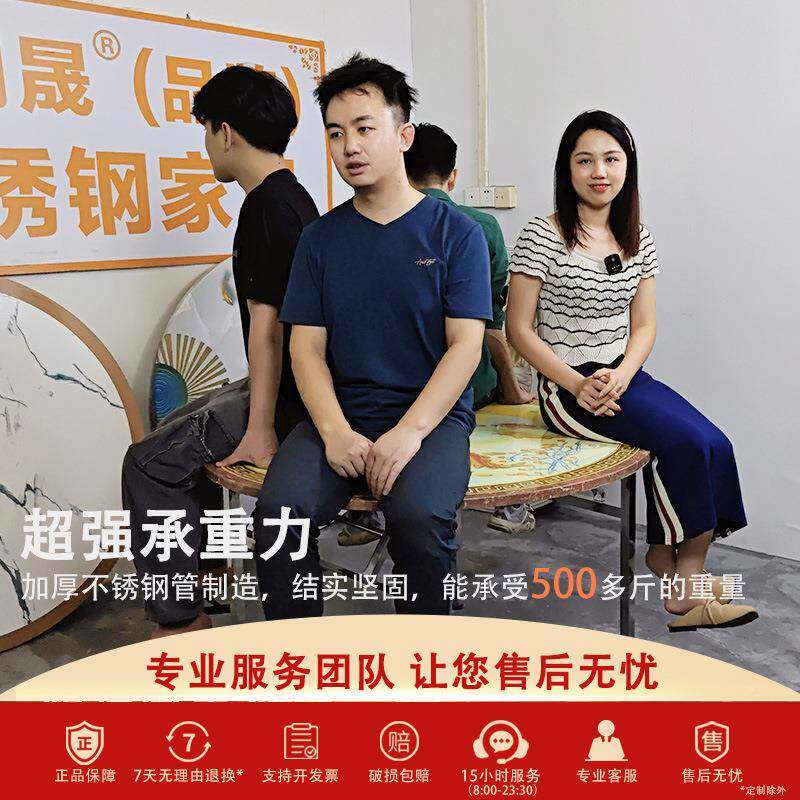 可折叠不出钢圆桌餐桌小户型锈家用吃饭租房夜摆摊桌子市便携3D图