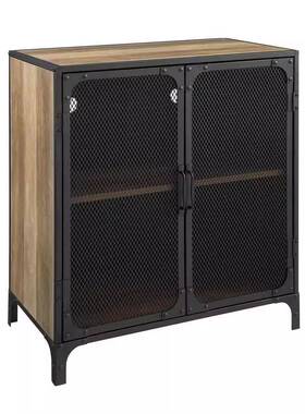 餐loft工业风复古餐边柜铁艺茶水台厨房碗CWG柜柜旧厅备做餐斗柜