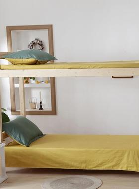 00298全棉纯色用幼舍儿园套学生三件套件床上品单人宿床单被套