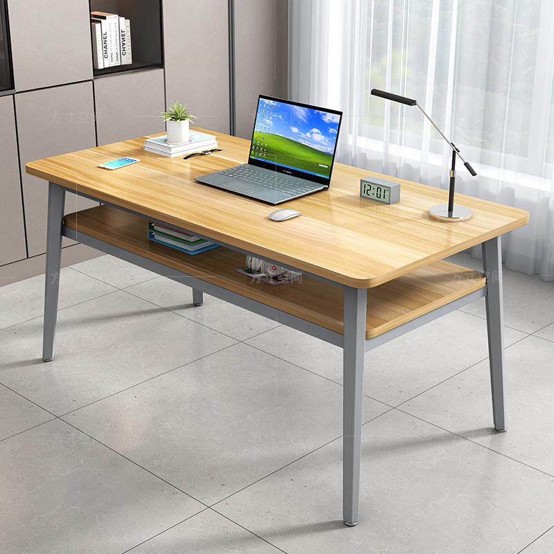 众之亿脑双层简约现代人式电书桌卧室台家用长条无品牌/办公桌双