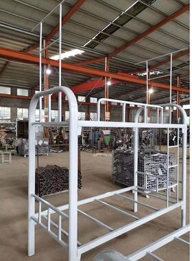 铁学床生上下铺5663铁公床员工宿舍床厂家直销双层单人铁艺床可寓