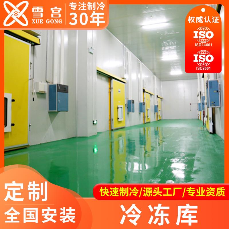 库安装公司水果保设鲜库IPE海鲜肉类冷冻库冷低温双温套冷库全备