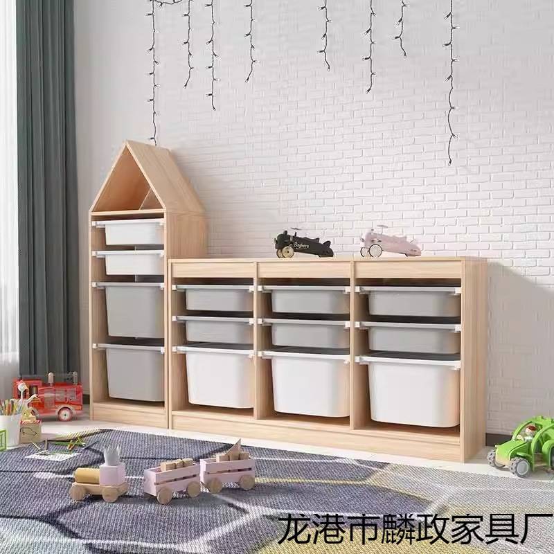 儿童玩具收纳柜多功能组合置物架抽屉式幼儿园超大容量实木储物箱
