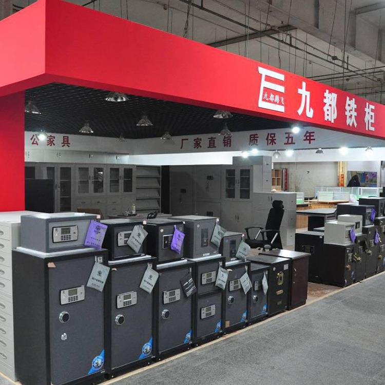 透明钢制玻璃门文件柜玻璃对开门铁皮柜办公室财务桌边柜资料柜