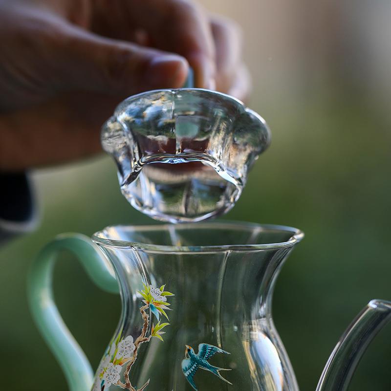 约泡茶壶BYB296璃耐高温加厚全透明大容量高硅玻茶壶过硼滤茶具简