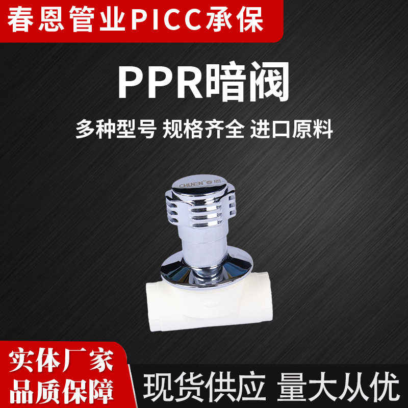 春恩PPR加厚快开暗阀20/25mm