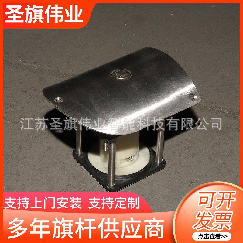 旗杆降器旗杆配件镀锌016加厚圆升孔升升降器旗杆旗手摇装置