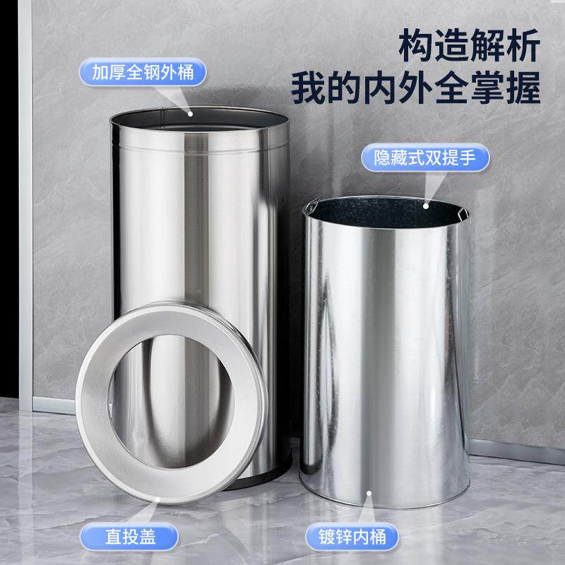 众之亿包邮酒式店座大堂立式TGB翻盖圆形地皮果桶大号港带内
