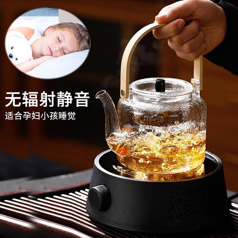 A5L电陶炉煮茶家耐用煮普洱茶器F76TST9J煮茶炉套装玻璃烧水壶养