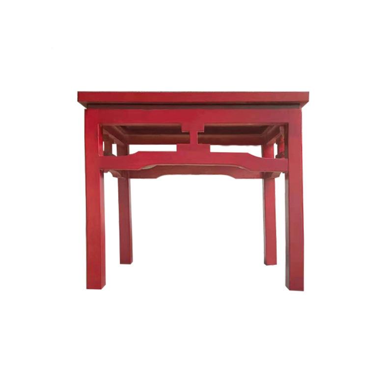 实木办公茶几新中式简会约代花架813客厅单现层几小茶几议室方桌