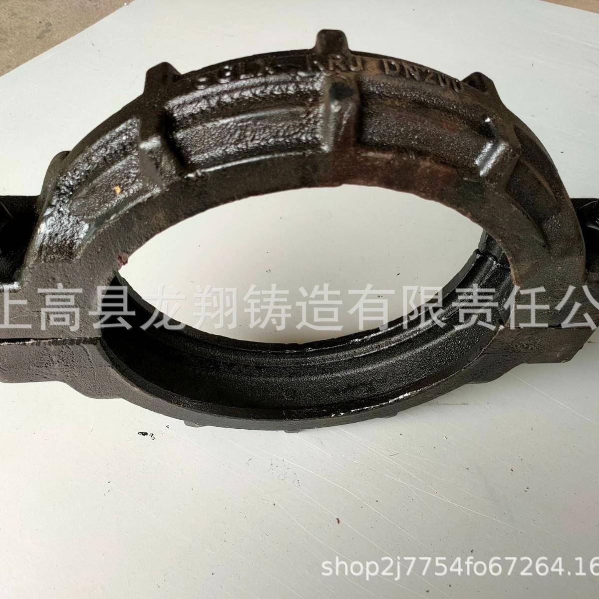 DN200铸铁泥浆管抱箍煤矿管道接头卡箍式柔性管接头管道接头