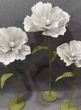 网橱86184红窗装饰花婚庆立杆婚纸艺花影楼杂广告拍摄布置礼路志