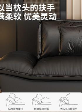 意帆式轻奢宽大深猫抓皮20ZXS2船5年坐款直排极简小户型客厅黑色