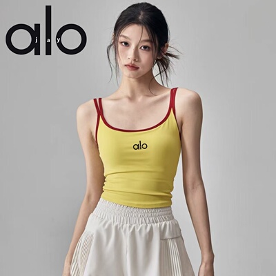 ALOJAY带胸垫显瘦美背瑜伽背心