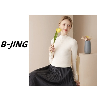 【莎莎家】半高领长袖打底服时尚百搭6403
