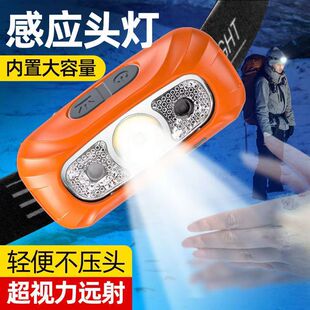 LED迷你头灯 夹帽灯led电池强光钓鱼帽灯夜钓灯 夜钓鱼灯老季渔具