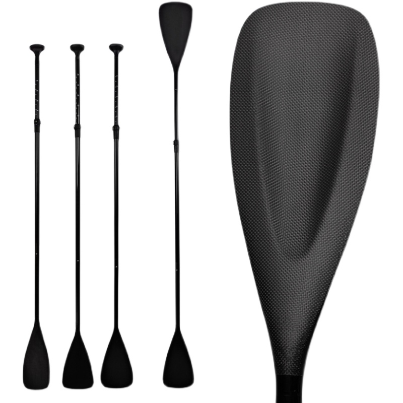 sup桨板全碳纤维桨p冲浪板可调节三段式铝合金单双头桨皮划艇船桨