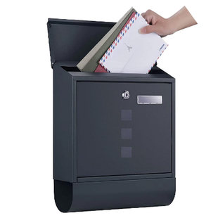 壁挂信箱不锈钢创意快递信报公司意见箱家用室外挂墙报纸杂志邮筒