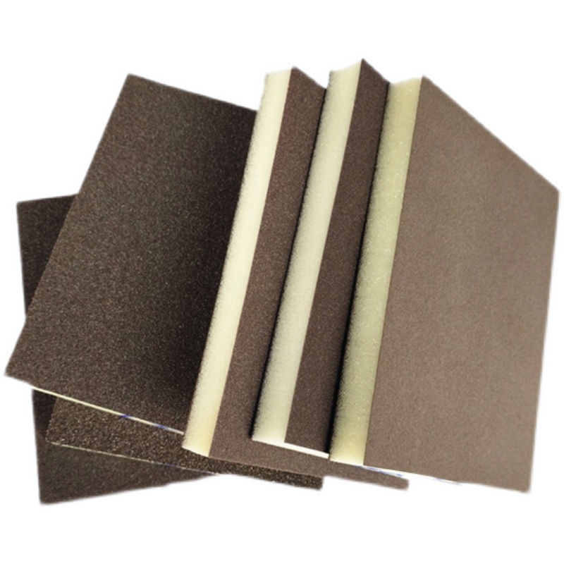 双面海绵砂纸海绵砂块打t磨砂楼梯木门油漆工艺模型蜜抛光磨块