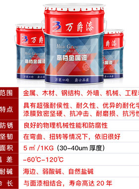 氟碳漆金属漆户h外栏杆汽车桶装不锈钢镀锌铁门面翻新防腐防锈油