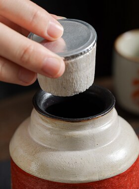 老岩泥朱红小暖壶泡茶杯家用办公室大容量创意陶瓷W马克杯喝水杯
