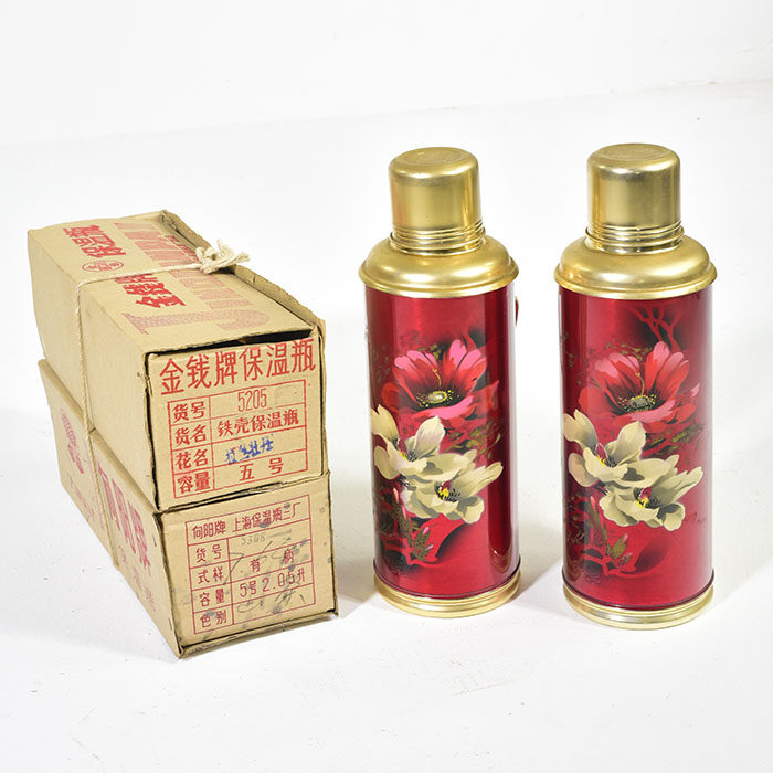 老旧热水瓶保温瓶暖壶老r暖水瓶古玩收藏别墅装饰铝制故居摆设怀