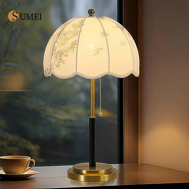 法式复古风台灯卧室床头灯小夜灯