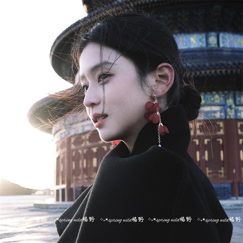 新中式复古植绒铃兰花朵流苏珍珠耳环女新年圣诞结婚订婚敬酒耳饰,饰品/流行首饰/时尚饰品新,耳环,淘宝优惠券,粉丝福利购,淘宝优惠卷