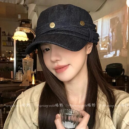 y2k辣妹风铆钉扣贝雷帽