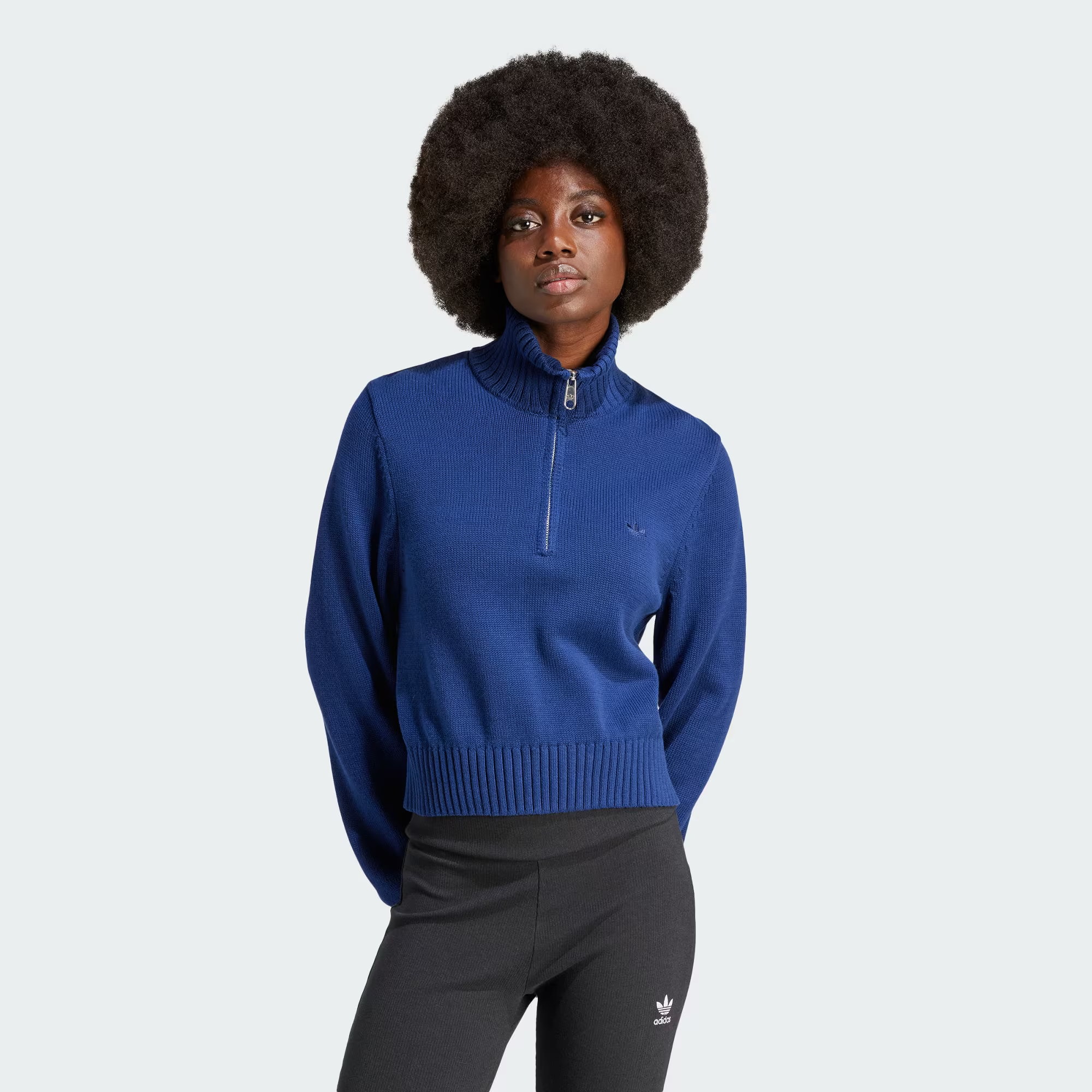 adidas/阿迪达斯 女子半拉链运动长袖卫衣 IJ8296 II8043 IL1945