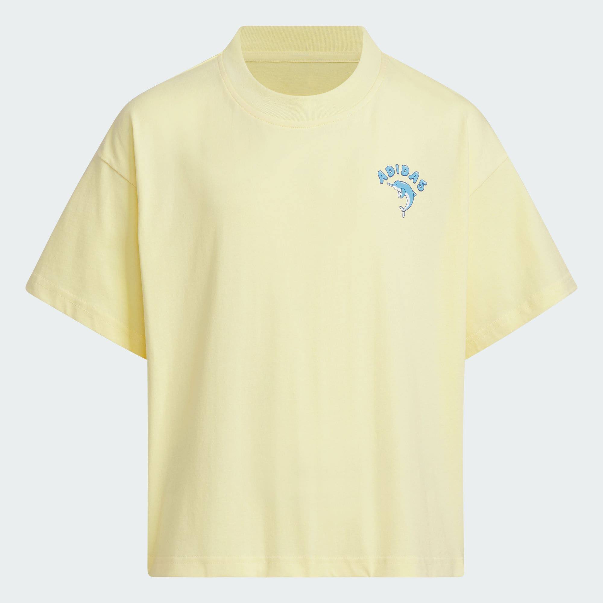 Adidas/阿迪达斯 儿童印花运动休闲短袖圆领T恤 JF3862,运动服/休闲服装,运动T恤,淘宝优惠券,粉丝福利购,淘宝优惠卷