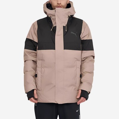 PUMA/彪马 男子 DOWN JACKET 复古拼接保暖羽绒服 848286