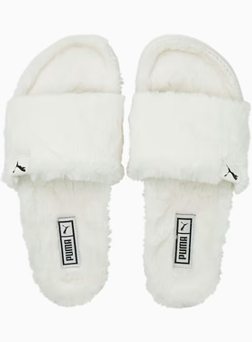 puma/彪马 女子Leadcat 2.0 YLM 居家轻便毛毛绒运动拖鞋 385803