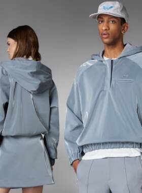 Adidas/阿迪达斯 男女BLUE VERSION情侣款运动连帽卫衣 HM9220