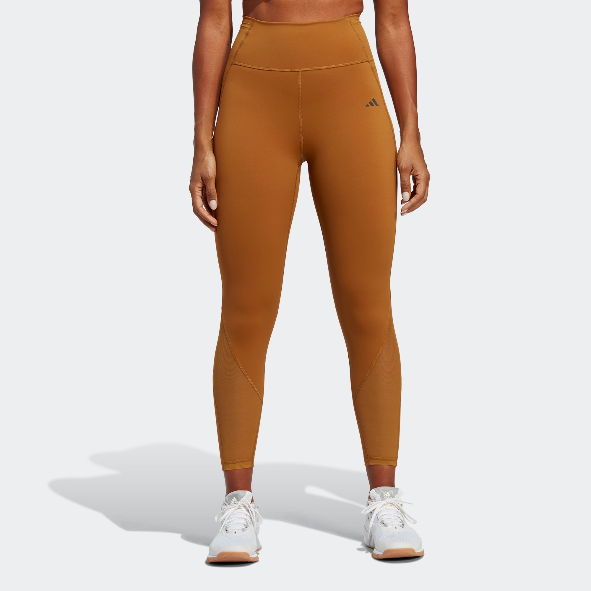 Adidas/阿迪达斯 女子训练网纱拼接紧身运动九分裤 HR5426