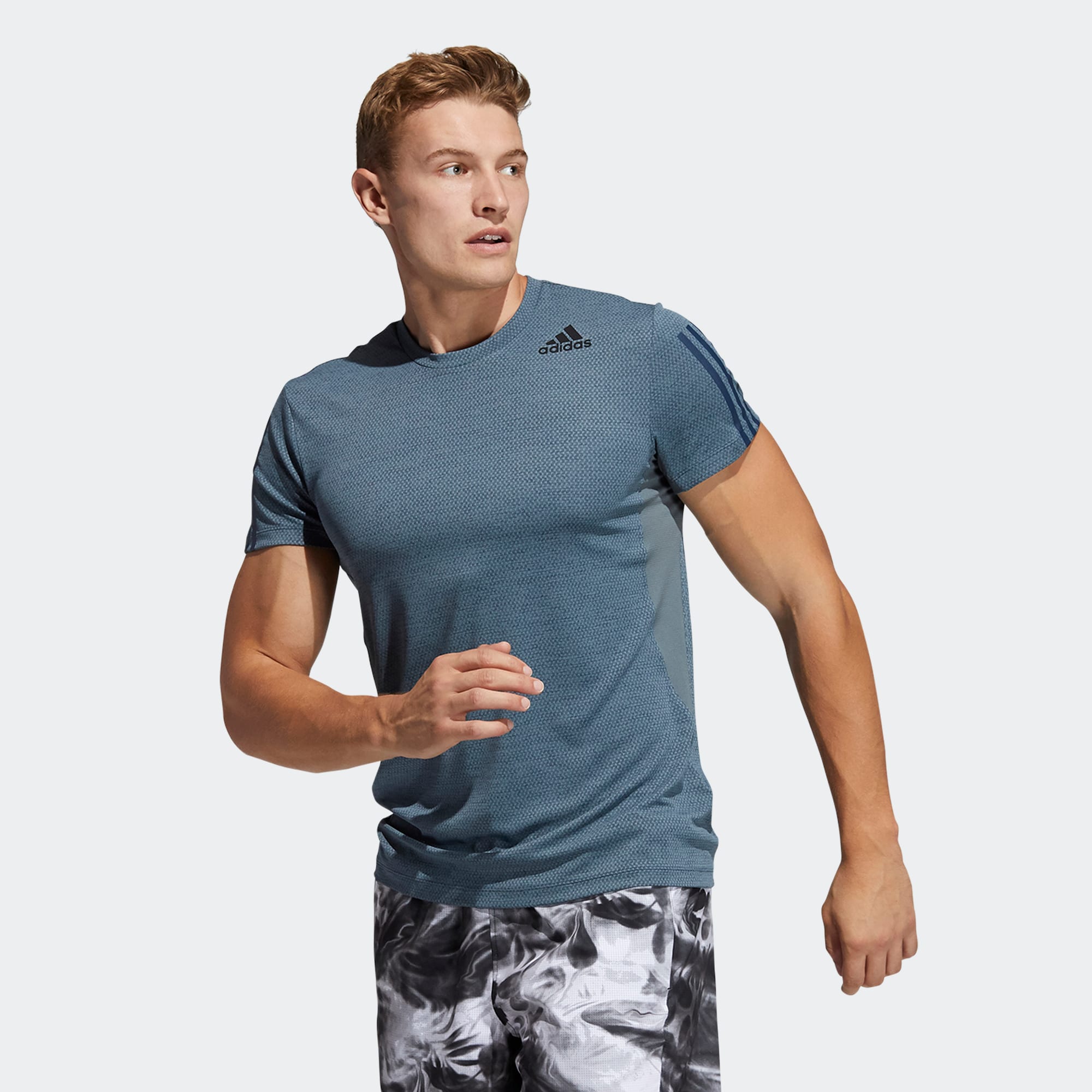 Adidas/阿迪达斯 男女HEAT.RDY 3-STRIPES TEE速干运动T恤 GP7659