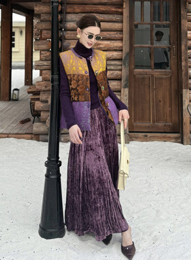 HUI+南油慧家25秋冬原创设计师款新中式马甲165046