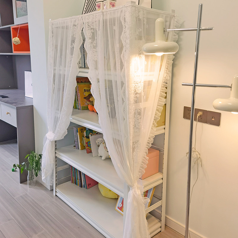 法式窗帘魔术贴门帘蕾丝防尘帘纱帘遮G丑帘书架鞋架货架隔断遮挡,居家布艺,柜类遮挡帘,淘宝优惠券,粉丝福利购,淘宝优惠卷