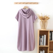 速干吸 全棉游P泳浴袍可穿式 大号浴巾斗篷大人纯棉男女款 2025新款