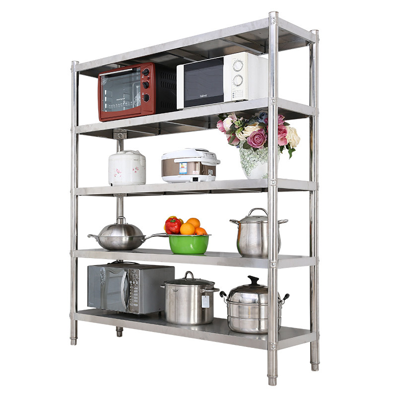 厨房置物架落地式多层多s功能不锈钢货架5橱柜收纳储物架锅架子菜,厨房/烹饪用具,厨房置物架/置物柜/角架,淘宝优惠券,粉丝福利购,淘宝优惠卷