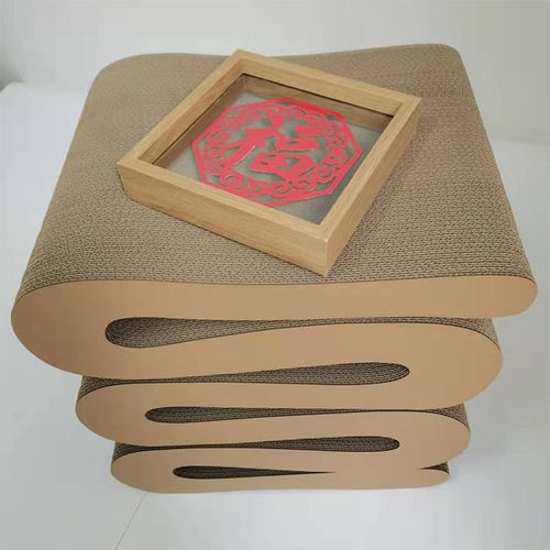 瓦楞纸家具S型凳子换鞋凳纸E质凳子软装家具样板房凳子